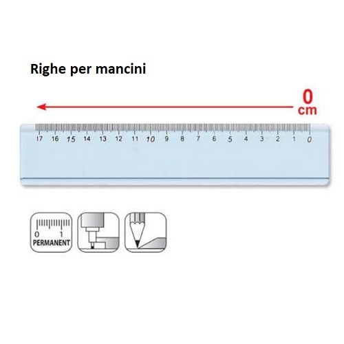 Arda - Righello per mancini 17 cm - Novara Belle Arti