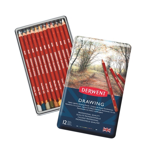 Derwent - Drawing 12 matite colorate - Novara Belle Arti